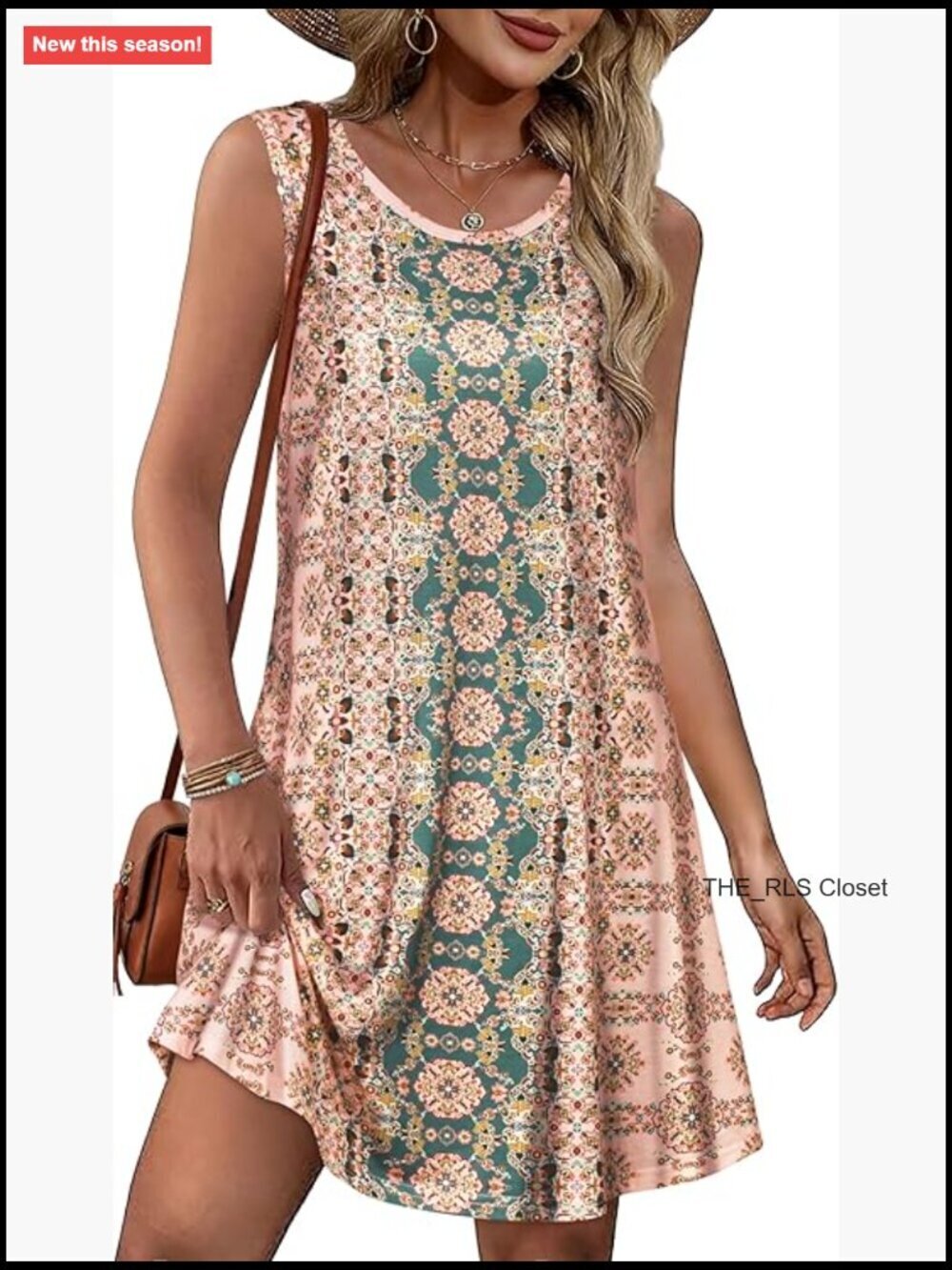 Sleeveless Floral Sundress with Hidden Pockets Casual Summer Dress